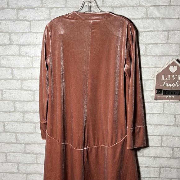 R. Vivimos  velvet open front ruffle cardigan - Picture 6 of 10